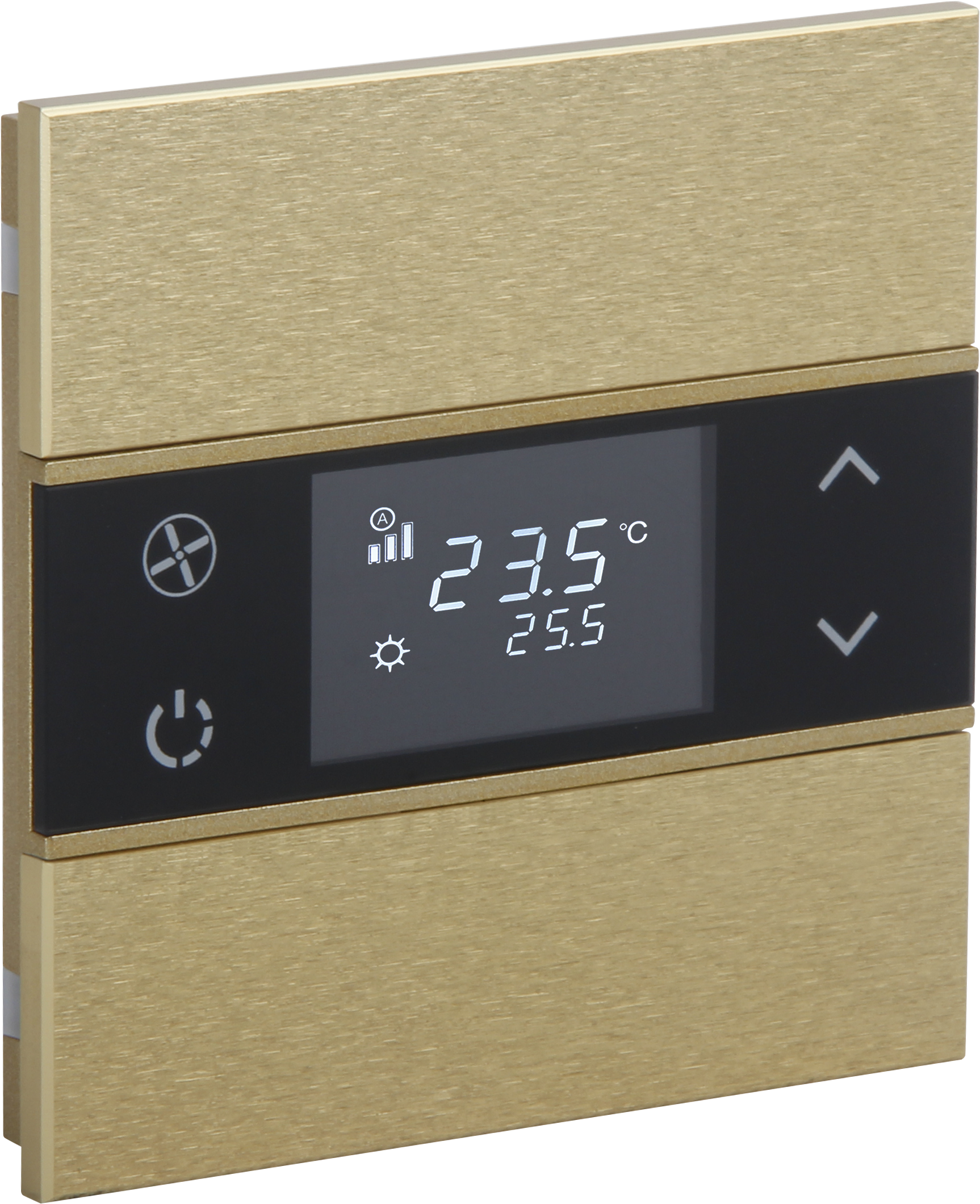 KNX Taster Temperatur · ROSA Metall Goldfarben