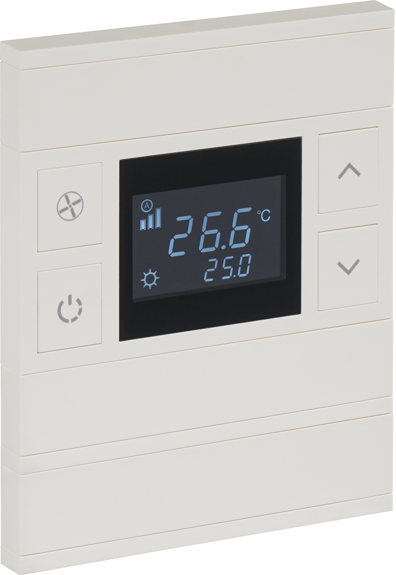 ORIA KNX Temperatursensor Taster weiß · 6 Zusatztasten