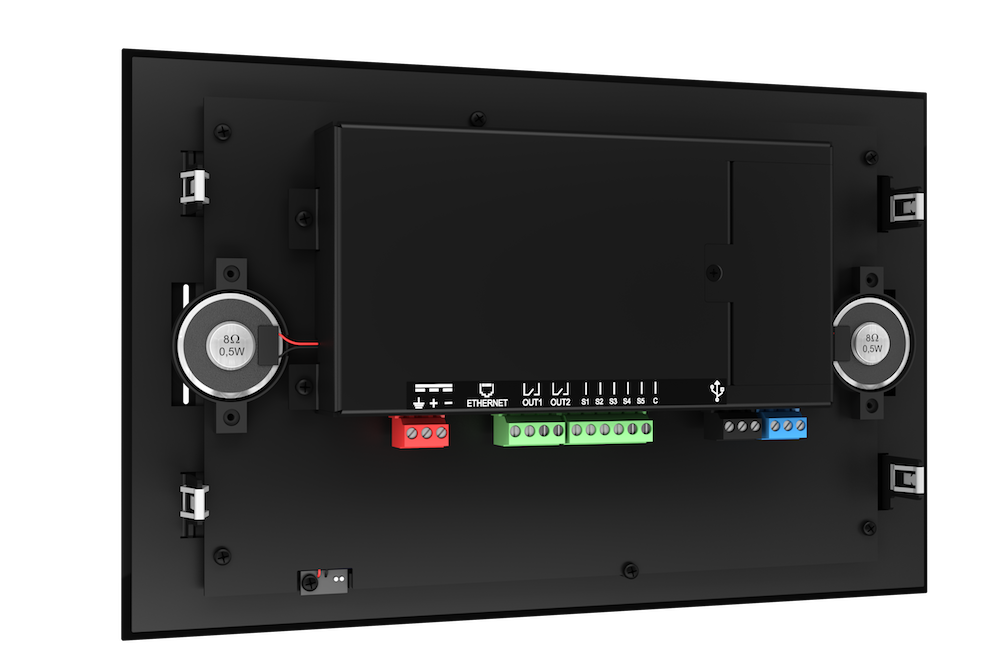 Rückseite 10" Touch Panel mit KNX für Wandeinbau