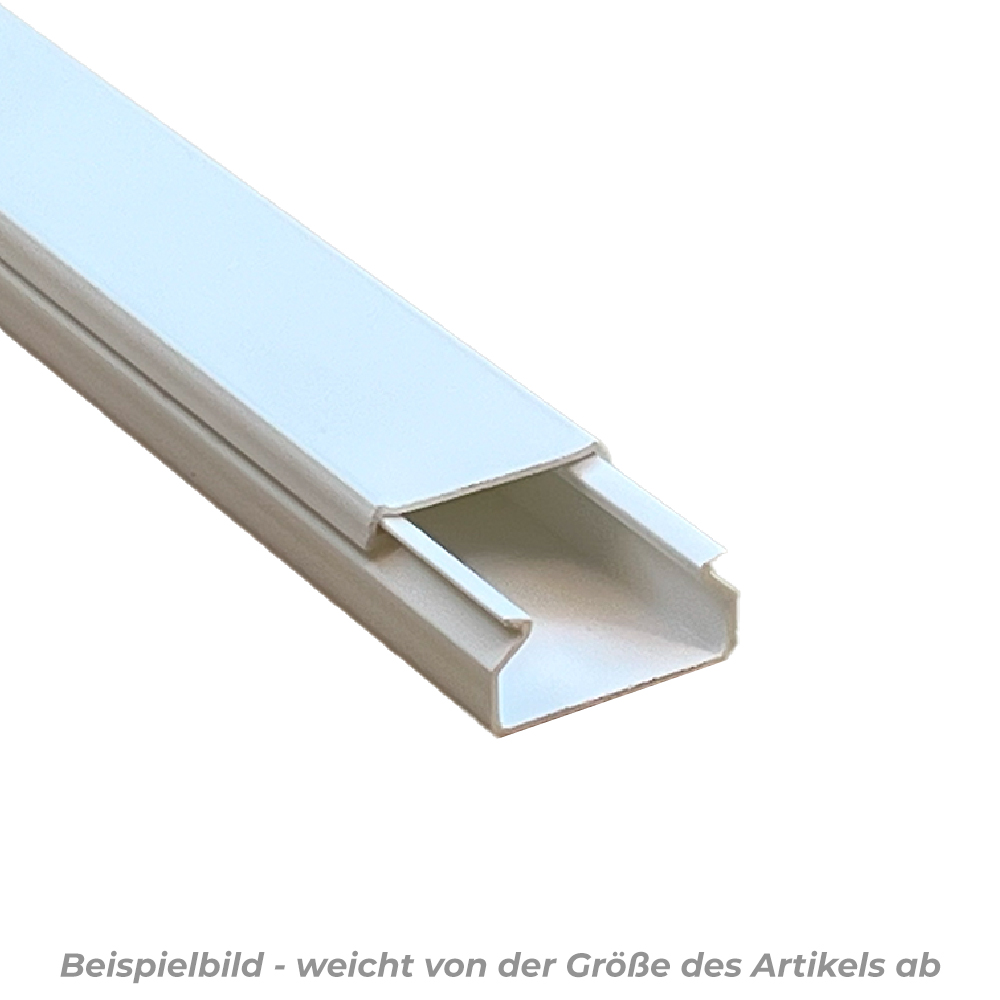 Kabelkanal Weiß 40x15 mm 2x 1 Meter – Klebemontage für ordentliche Kabelführung