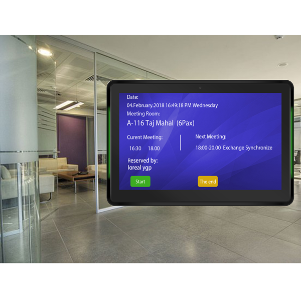 15.6" Meeting Room Display / Touchpanel für Raumbuchungssystem für Seminarraum, Schulungsraum