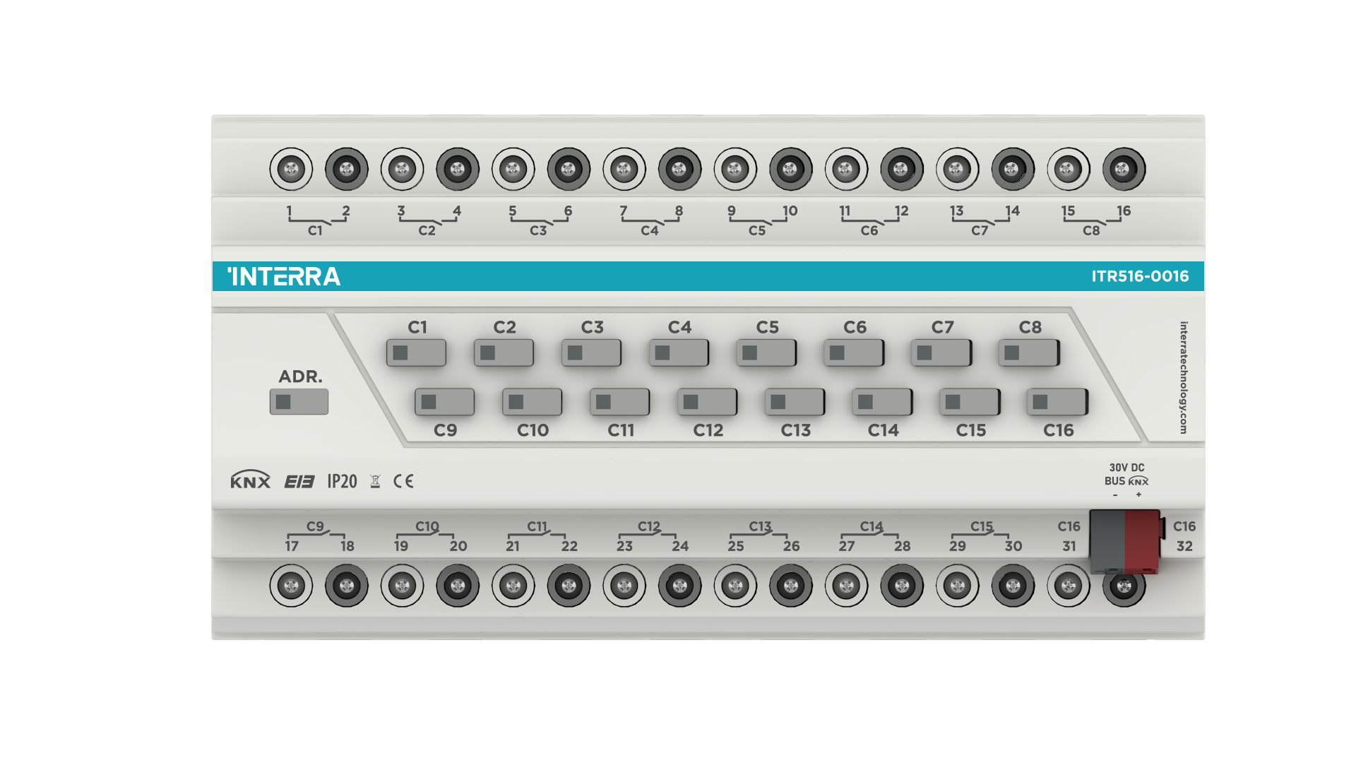 16 Kanal KNX Aktor  / Kombiaktor