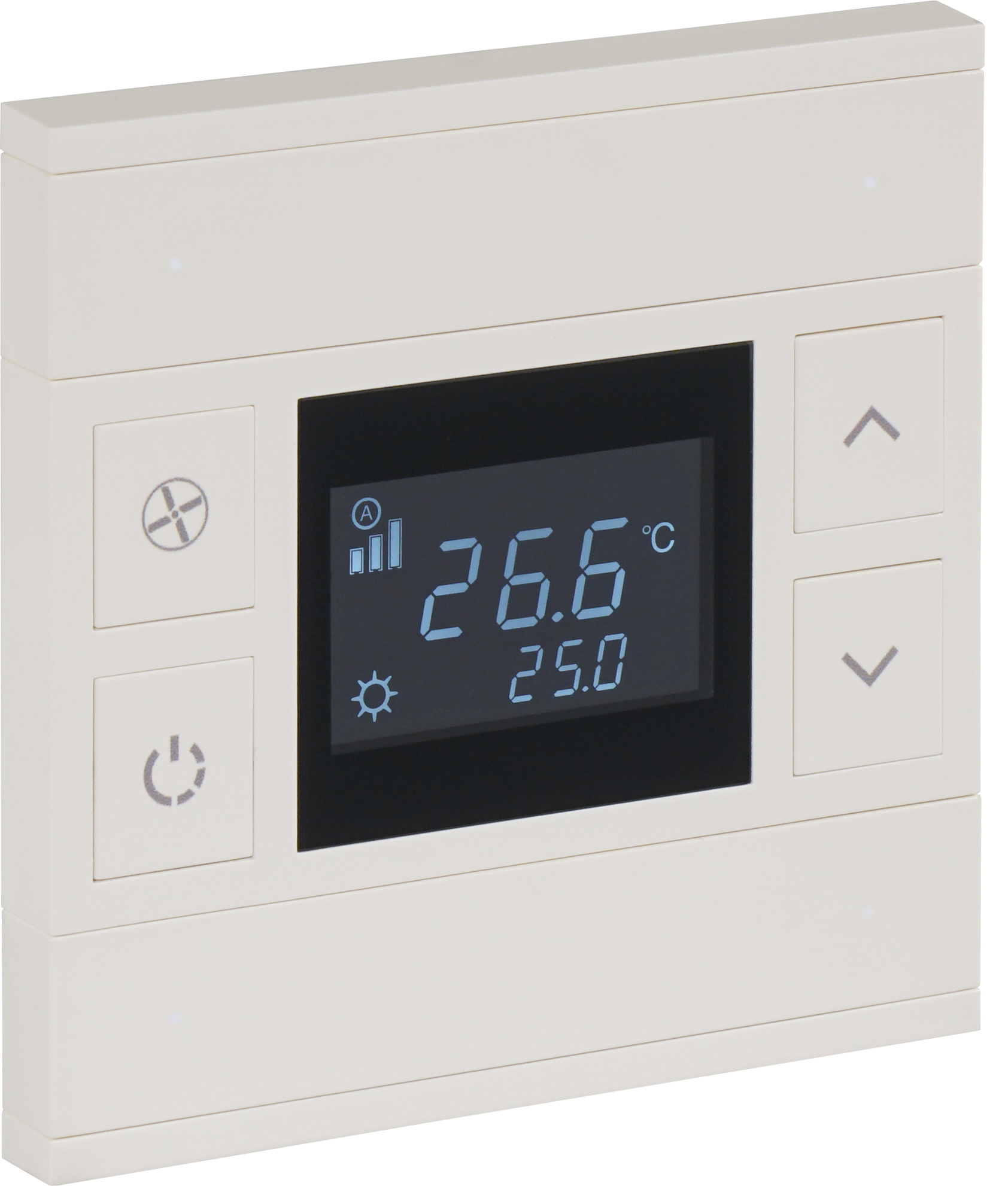 ORIA KNX Temperatursensor Taster weiß · 4 Zusatztasten