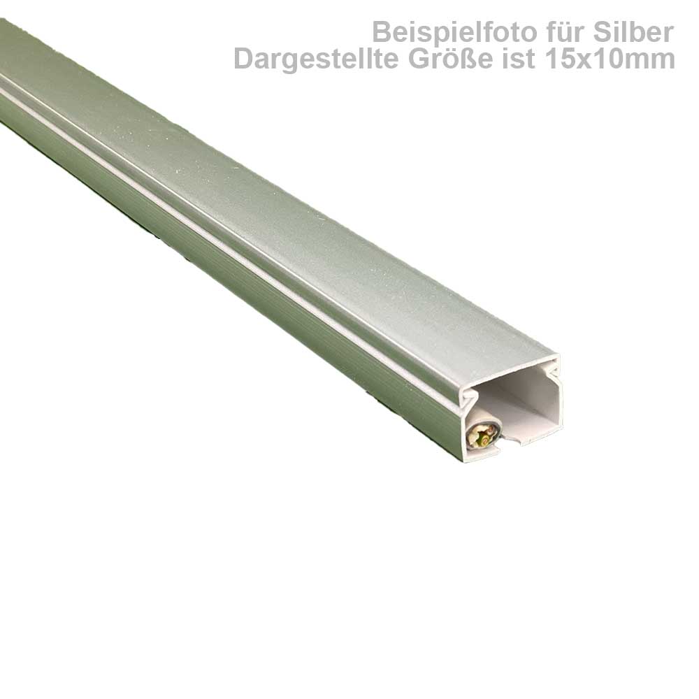 Kabelkanal 40x25 mm Silber Selbstklebend -1m Stück Kabelkanal 40x25 mm Silber Selbstklebend -1m Stück