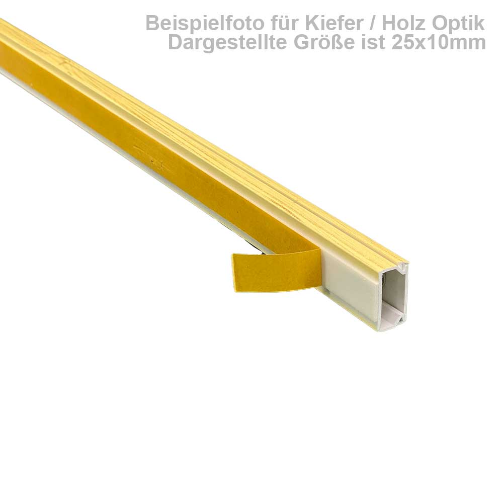 Kabelkanal Kiefer / Fichte 40x25 mm Selbstklebend (1m Stück)
