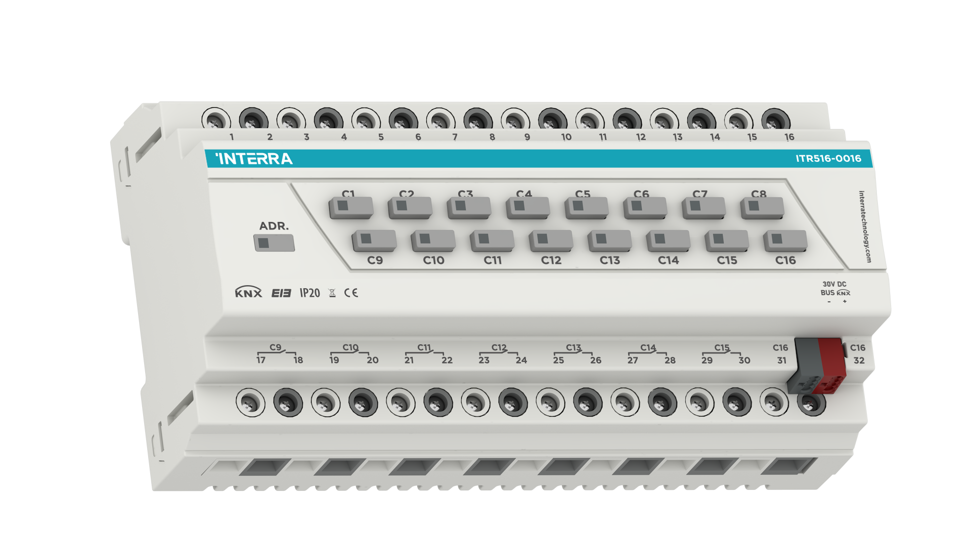 16 Kanal KNX Aktor  / Kombiaktor