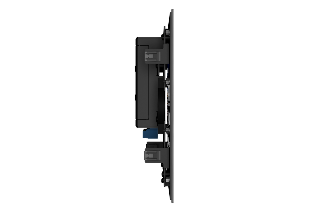 Seitenansicht Slim 10" Touch Display für Wandeinbau mit KNX Modul