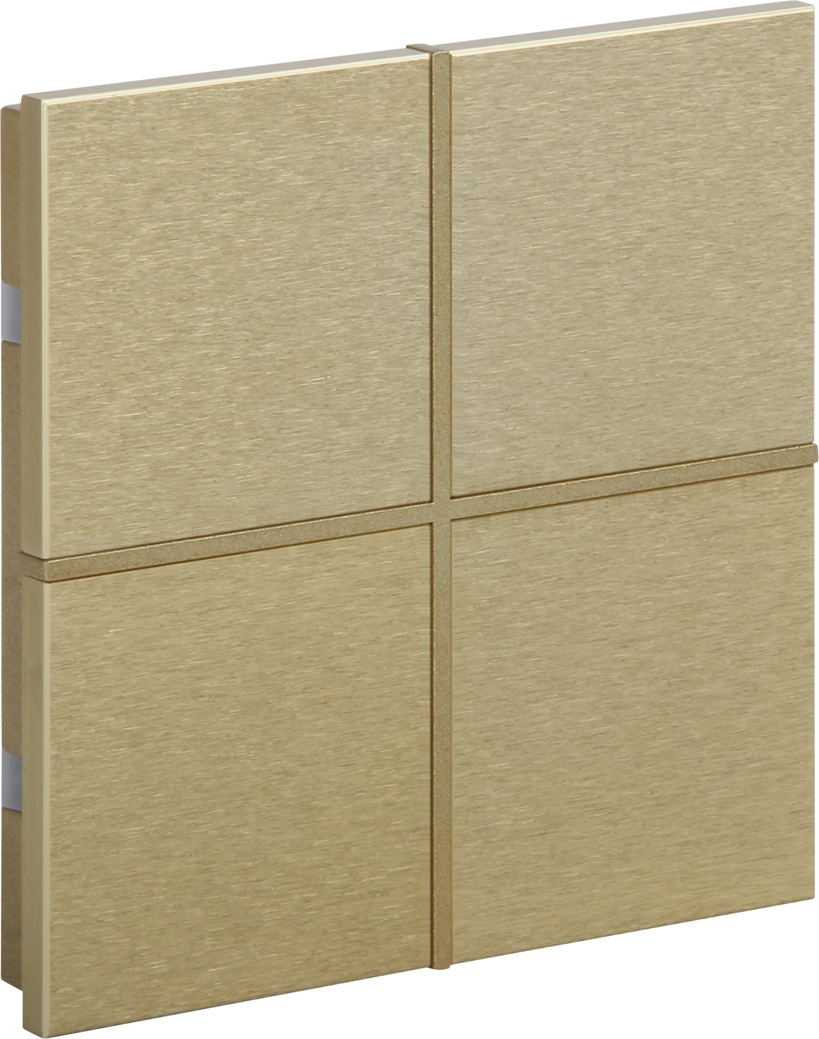 ROSA KNX Metalltaster in Gold Optik mit 4 Tasten