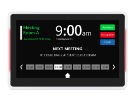 15.6" Meeting Room Display / Touchpanel für Raumbuchungssystem für Seminarraum, Schulungsraum - Front 1