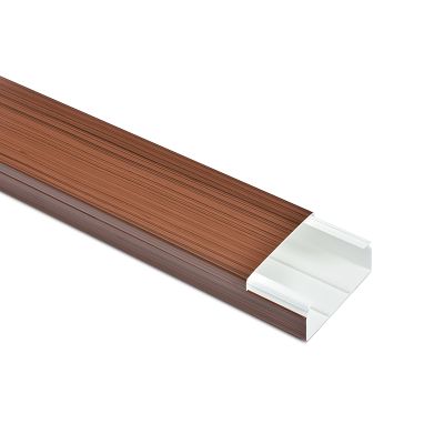 Kabelkanal 100x40 mm Merbau/Teak Holzoptik - Schrauben/Bohren (1m Stück) Kabelkanal 100x40 mm Merbau/Teak Holzoptik - Schrauben/Bohren (1m Stück)