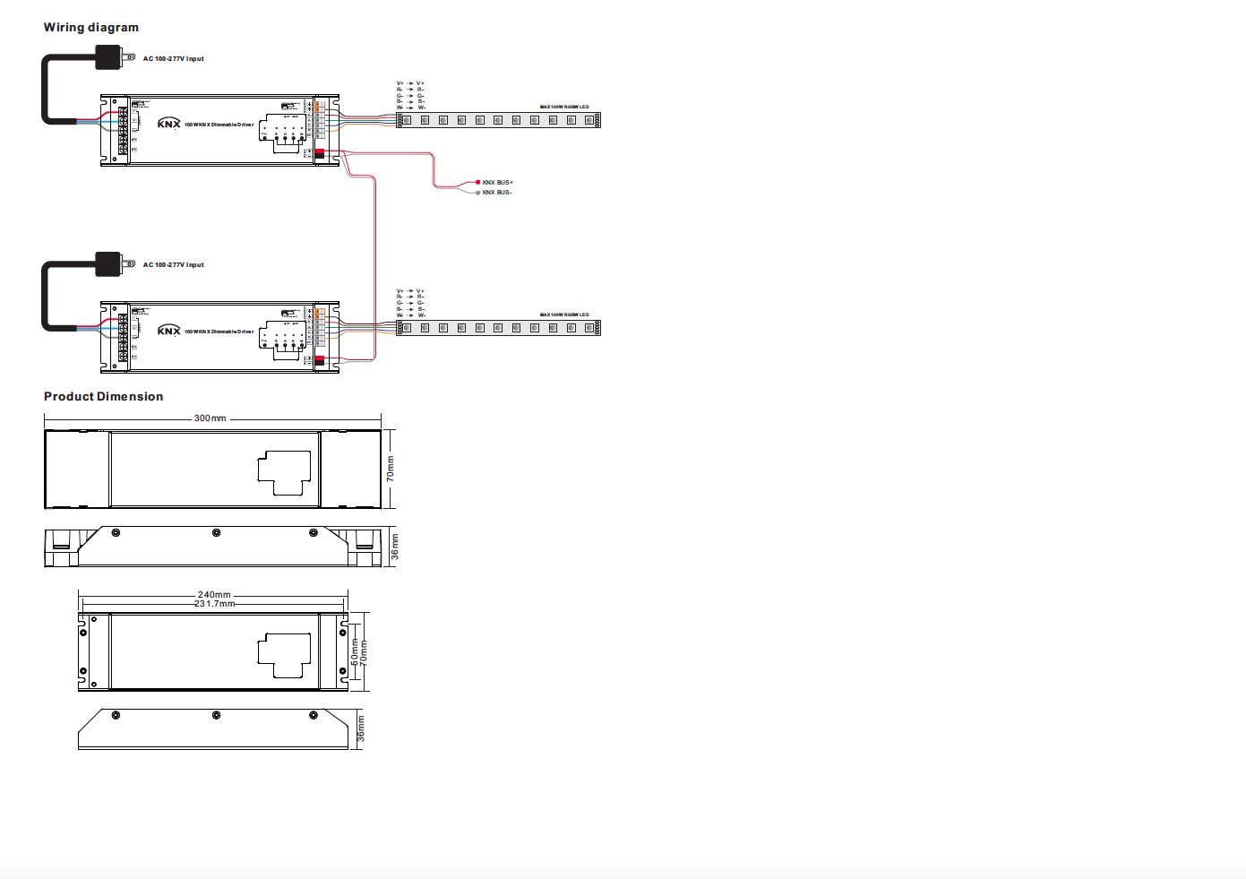 bedienungsanleitung 12v knx rgbw led dimmer mit integriertem netzteil - Seite 3