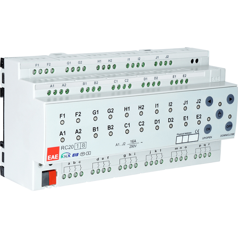 20 fach KNX Aktor mit 18 fach Binäreingang