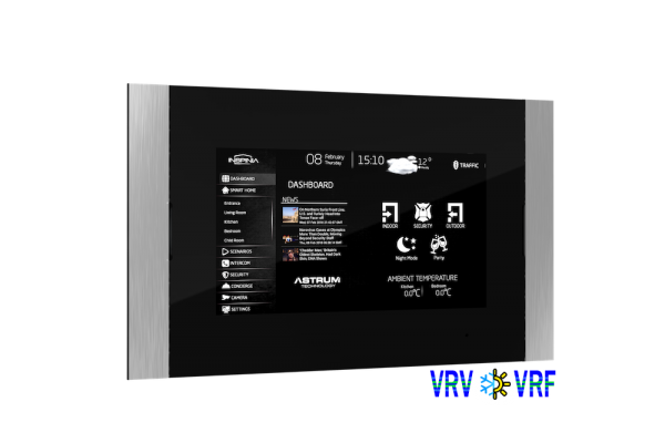 INSPINIA Slim 7" Touch Display zum Wandeinbau mit Klima Steuerung durch VRF / VRV