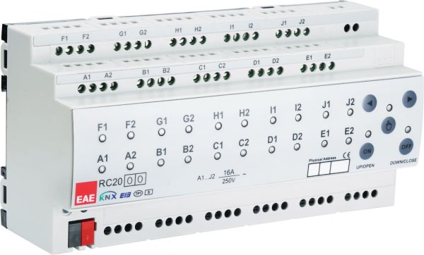 EAE KNX Raumcontroller C-Last 20 Ausgänge a 16A (200µF)