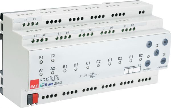 EAE KNX Raumcontroller C-Last 12 Ausgänge a 16A (200µF)